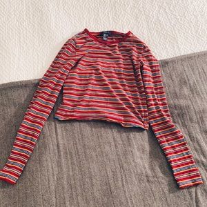 Forever 21 Striped Crop Top